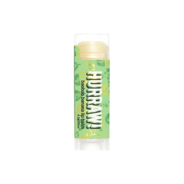 Hurraw Baobab Banana huulepalsam 4,8 g Banana huulepalsam