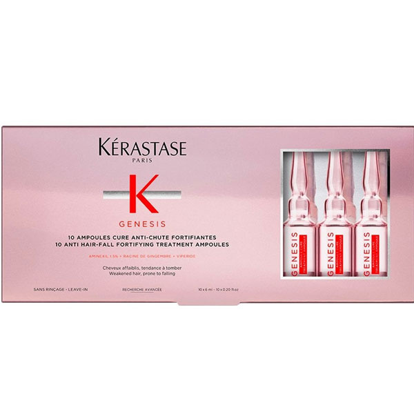 Kerastase Genesis Ampoule Cure 10x6 ML Hoolduskuur nõrkadele juustele