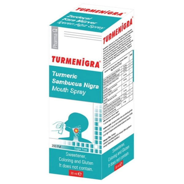 Turmenigra Kurkuma Sambucus Nigra Mundspray 200 Puf 30 ML