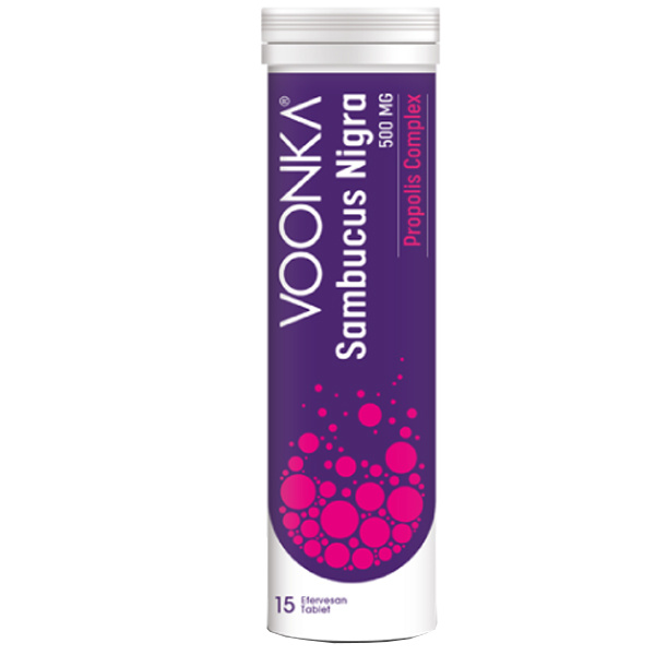 Voonka Sambucus Nigra Propolis Complex 15 Efervesan Tabletten