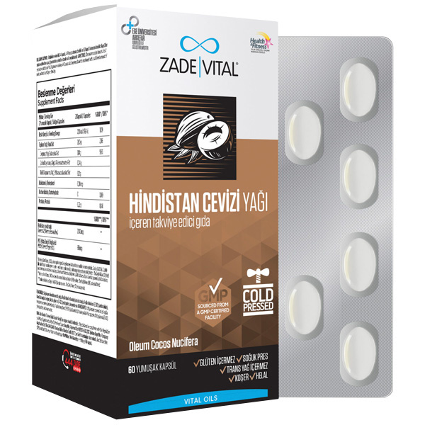 Zade Vital Coconut Oil 60 Capsules